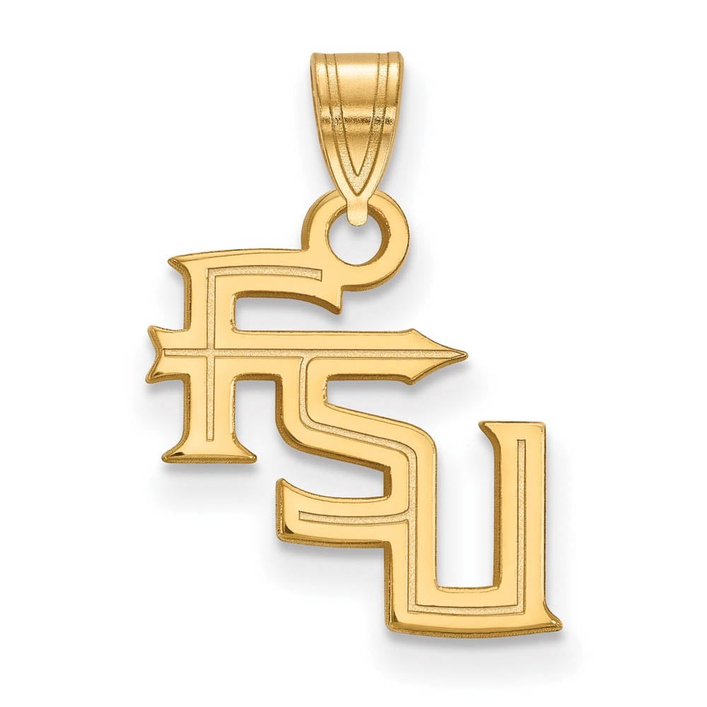 10k Gold LogoArt Florida State University F-S-U Small Pendant Q1Y059FSU