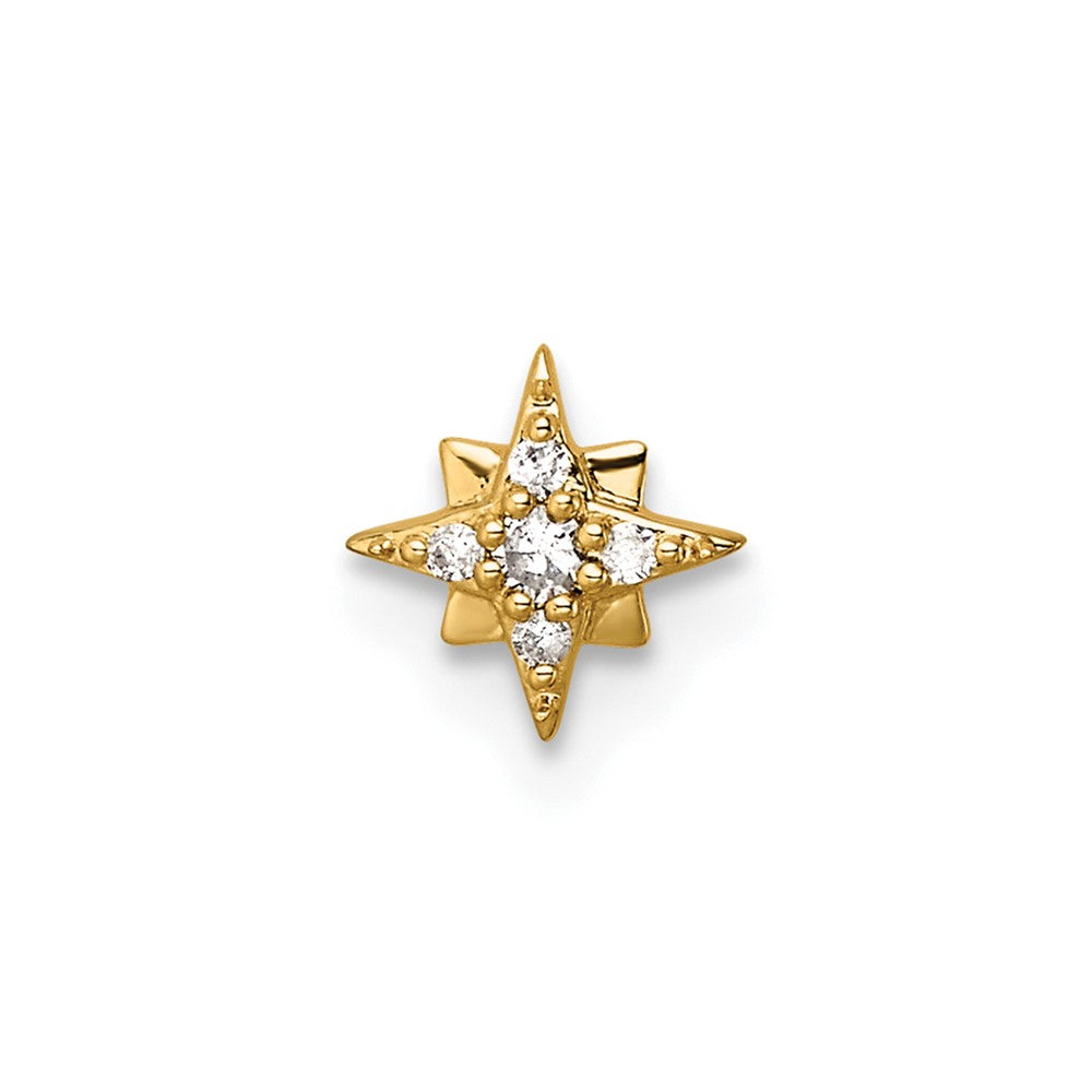 Stella & Dot 10ky Diamond Star Charm Element