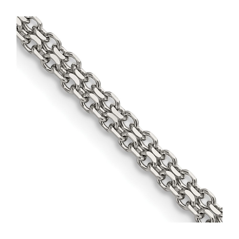 Stainless Steel Polished 3.1mm 20in Bismark Chain