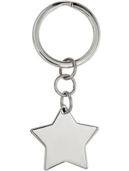 Stainless Steel Polished Star Key Chain