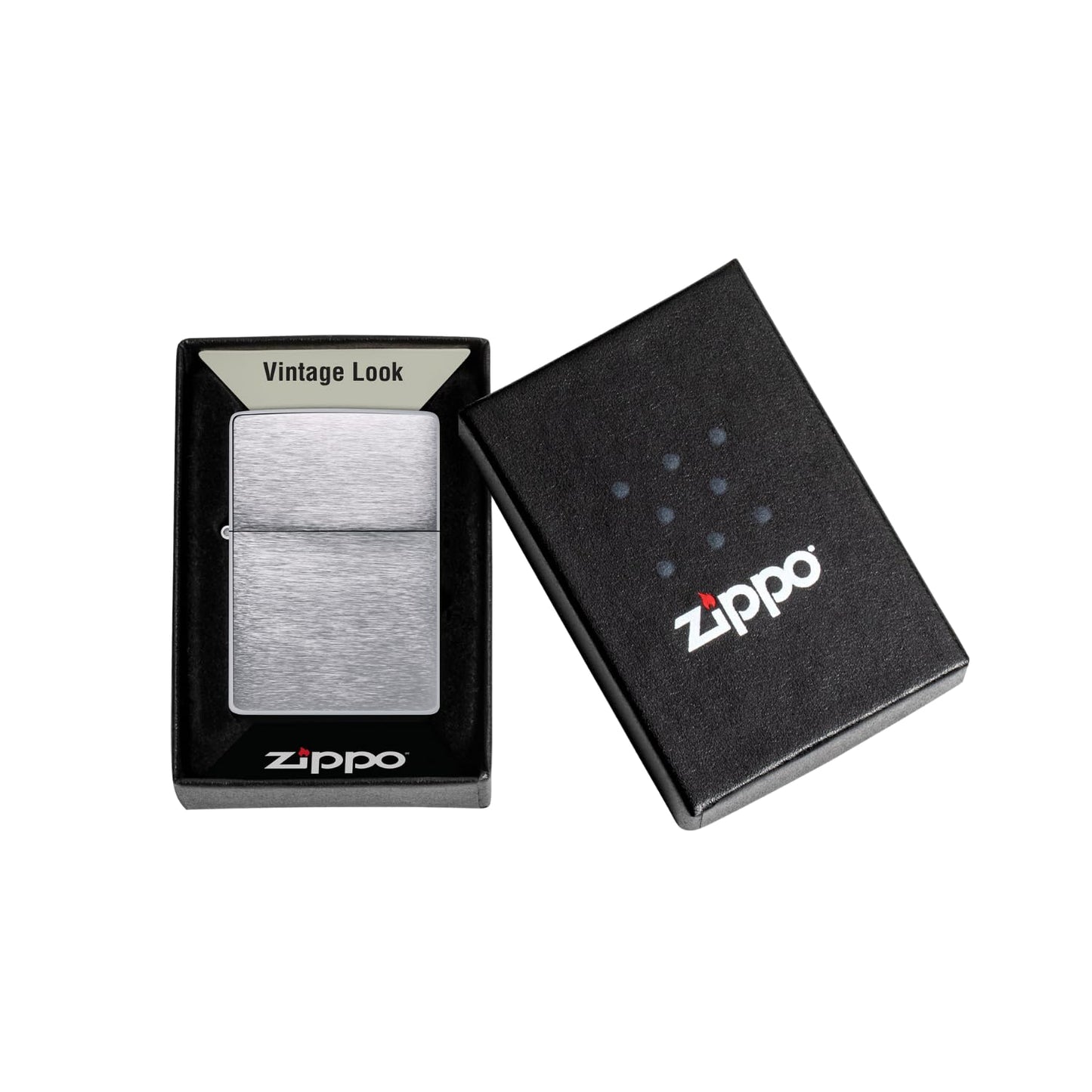 Zippo  Vint Br Fin Chrome Lighter