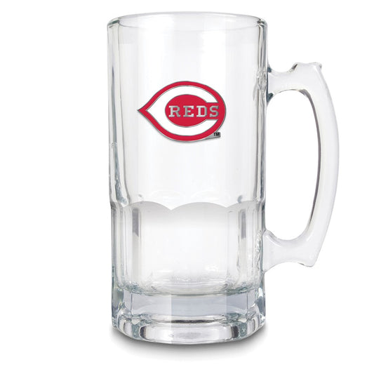 MLB Cincinnati Reds Glass 32 ounce Macho Mug