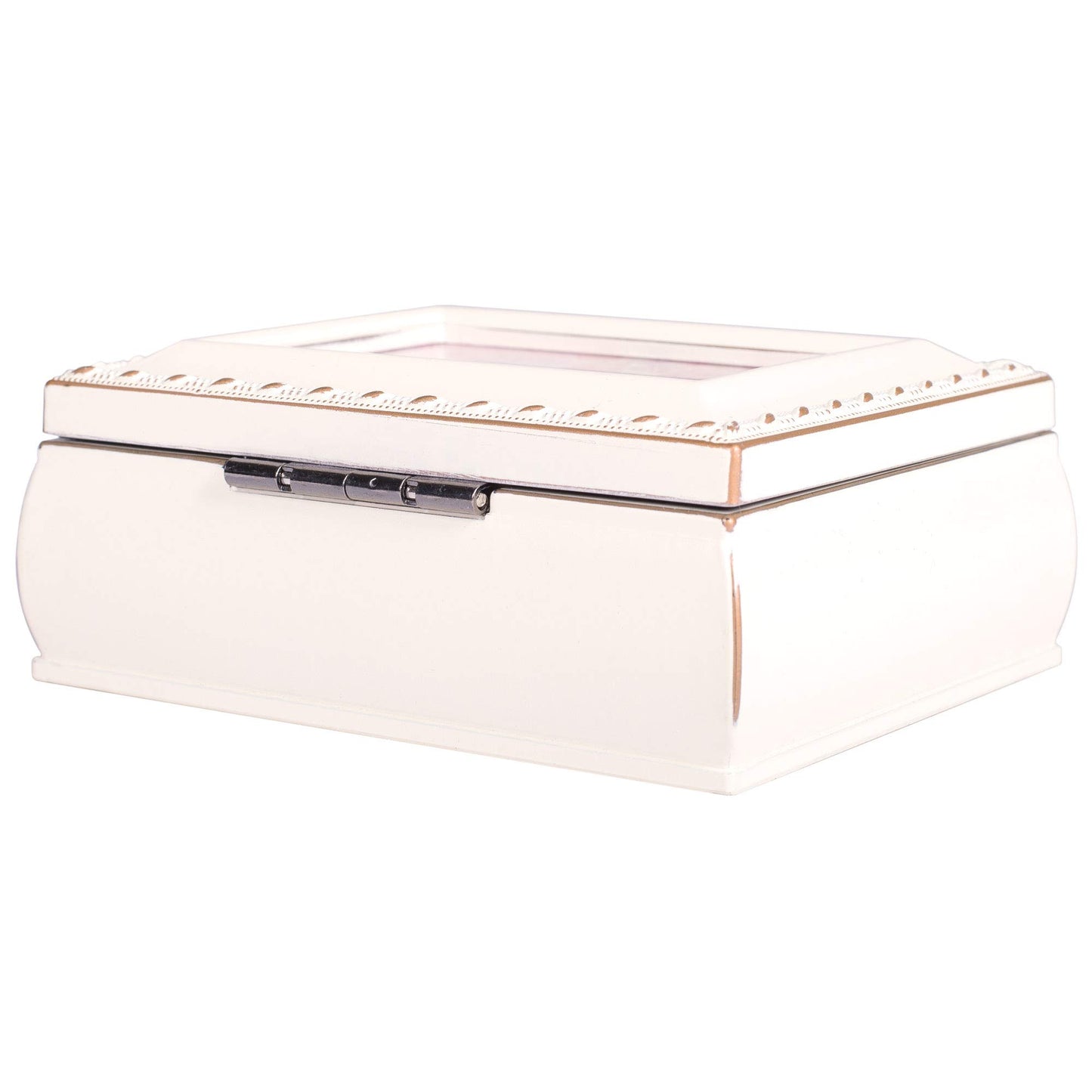 White Resin Tiny Square FIRST COMMUNION Keepsake Box QGM22939