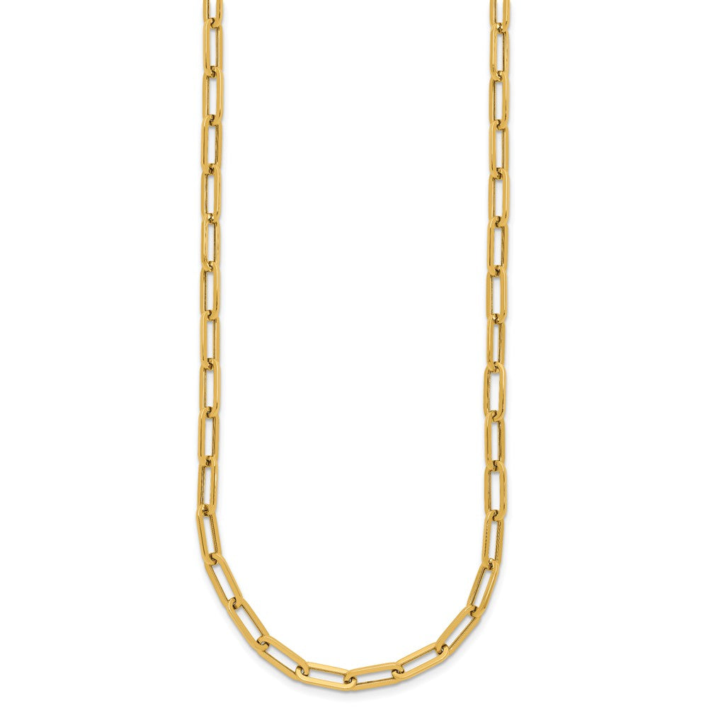 14K Polished Fancy Link Necklace
