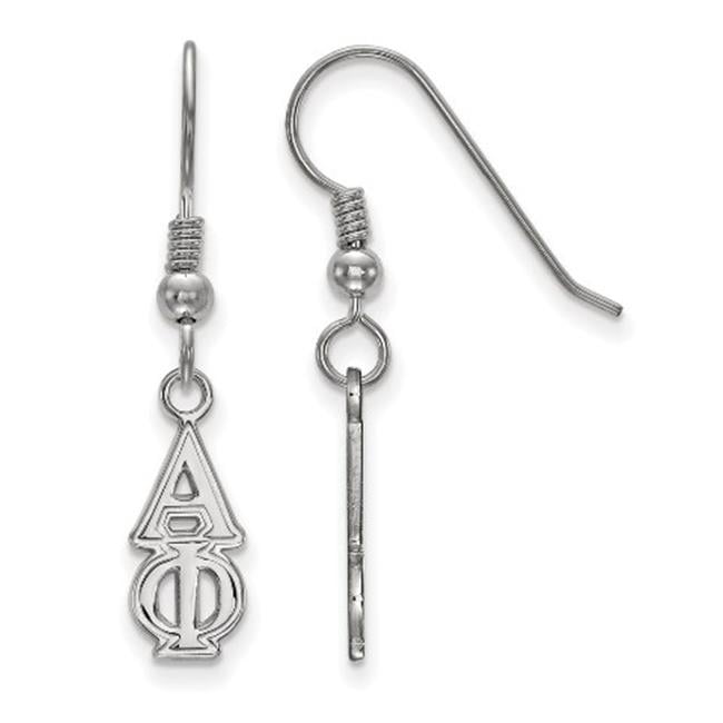 Sterling Silver Official Licensed Greek Sororities Alpha Phi (??) Small Dangle Earrings