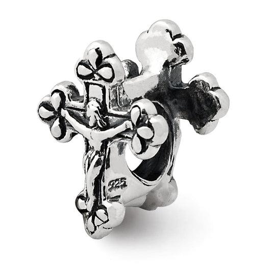 Sterling Silver Reflections Crucifix Bead