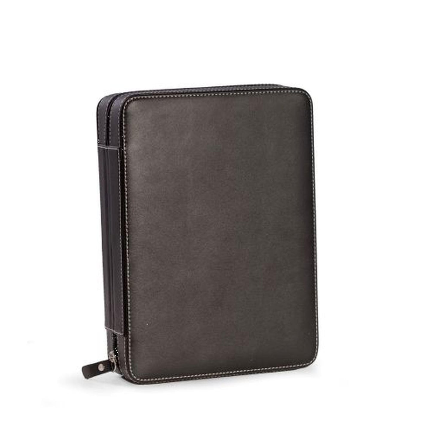 Bey-Berk 8-Watch Storage | Travel Case | Black Leather | BB592BLK