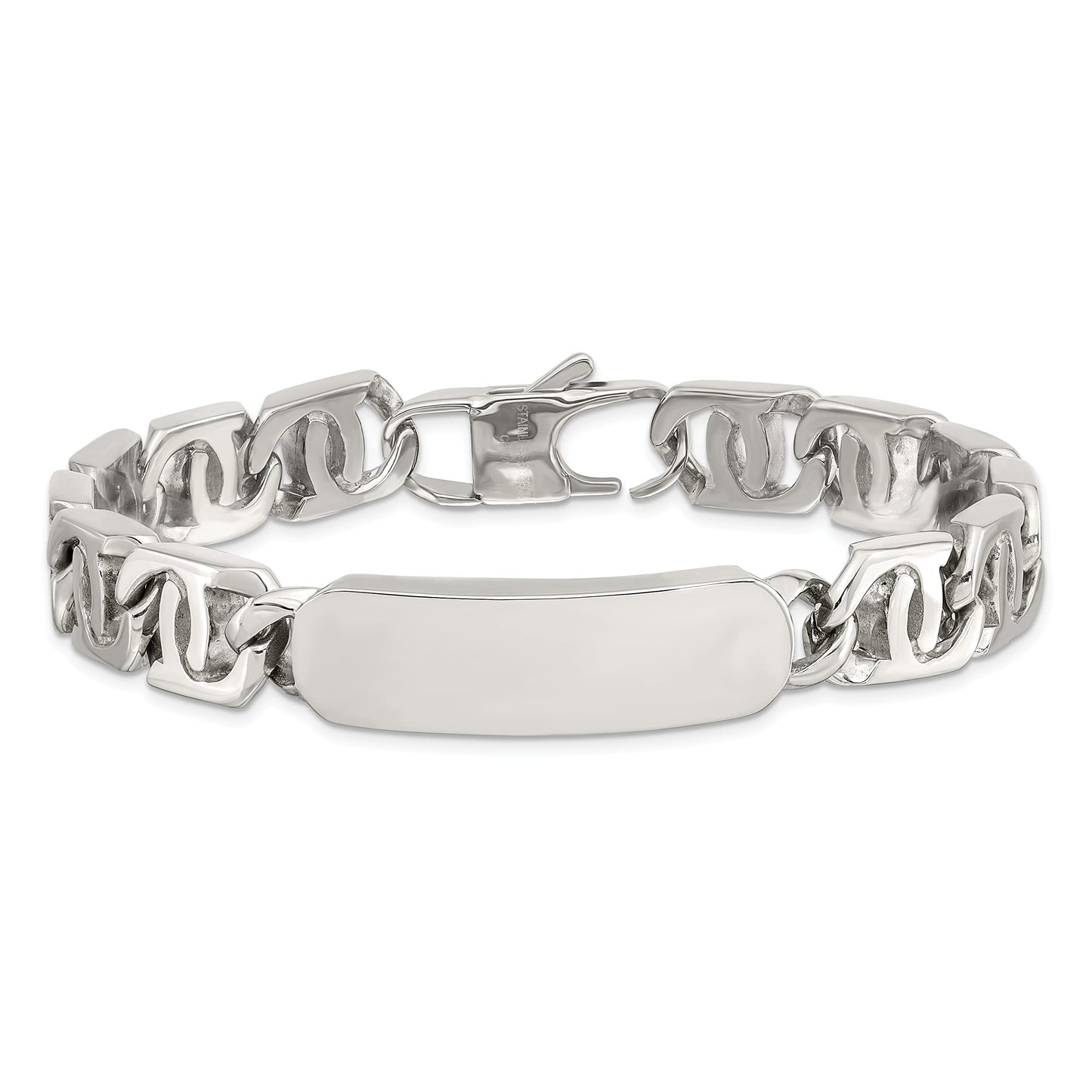 Stainless Steel Polished 8.75in ID Bracelet 8.5 inches