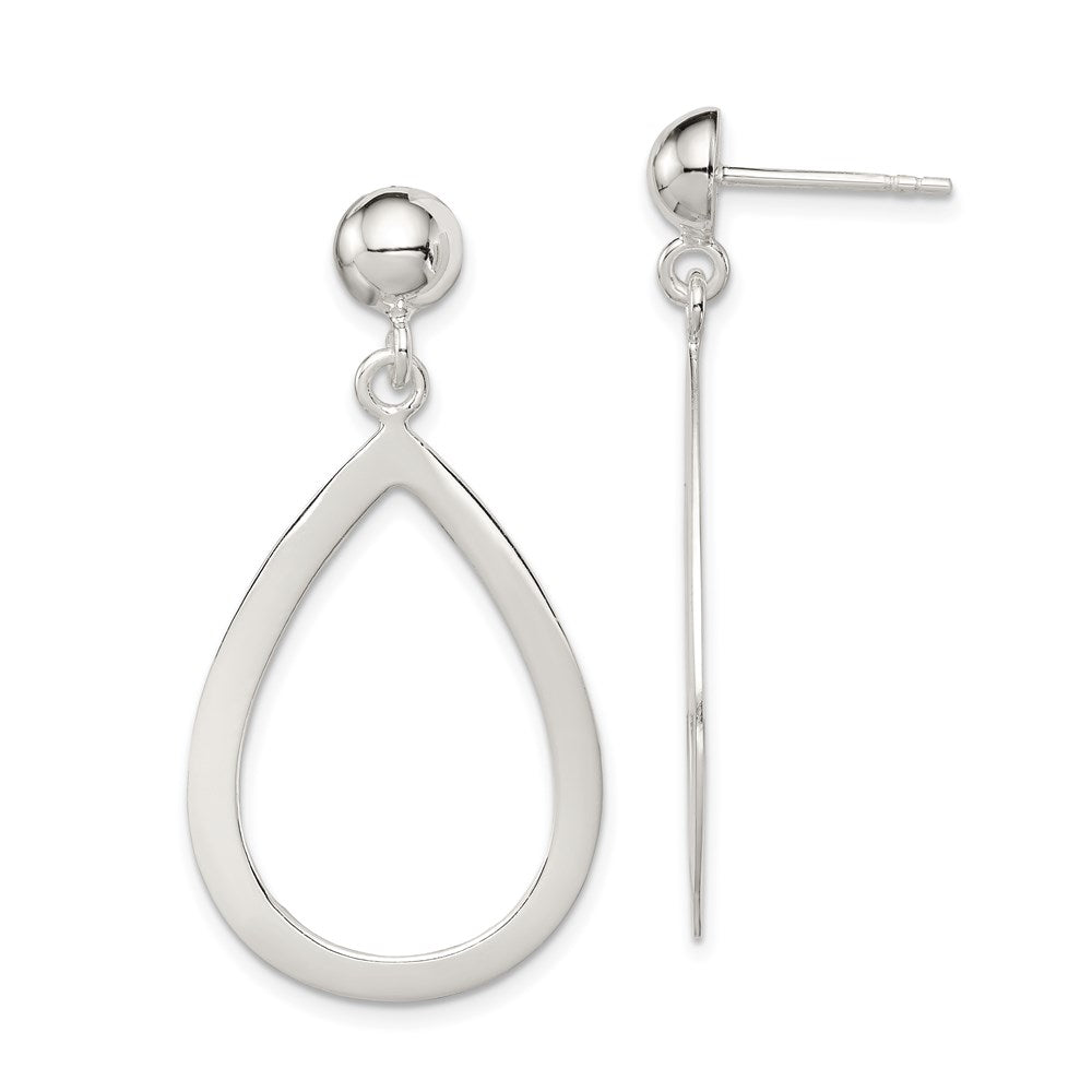 Sterling Silver Gold-Tone Polished 8mm Ball Post Earrings