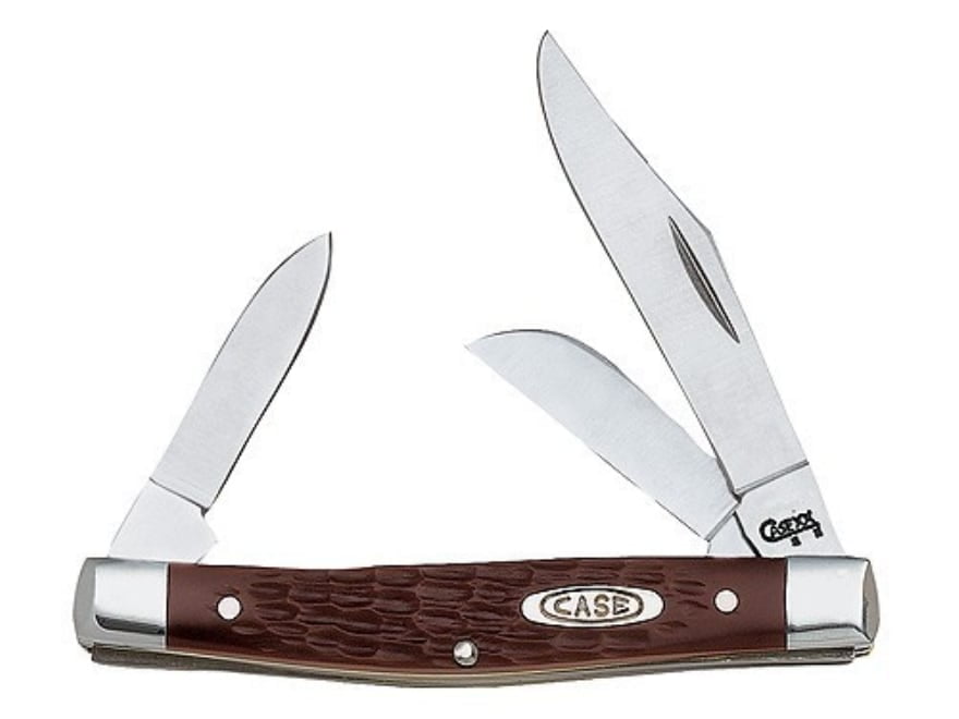 Case XX Jigged Brown Synthetic Stockman Stainless Pocket Knife 00106