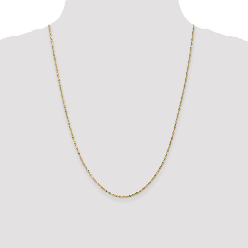 10K 1.3 mm Singapore Chain