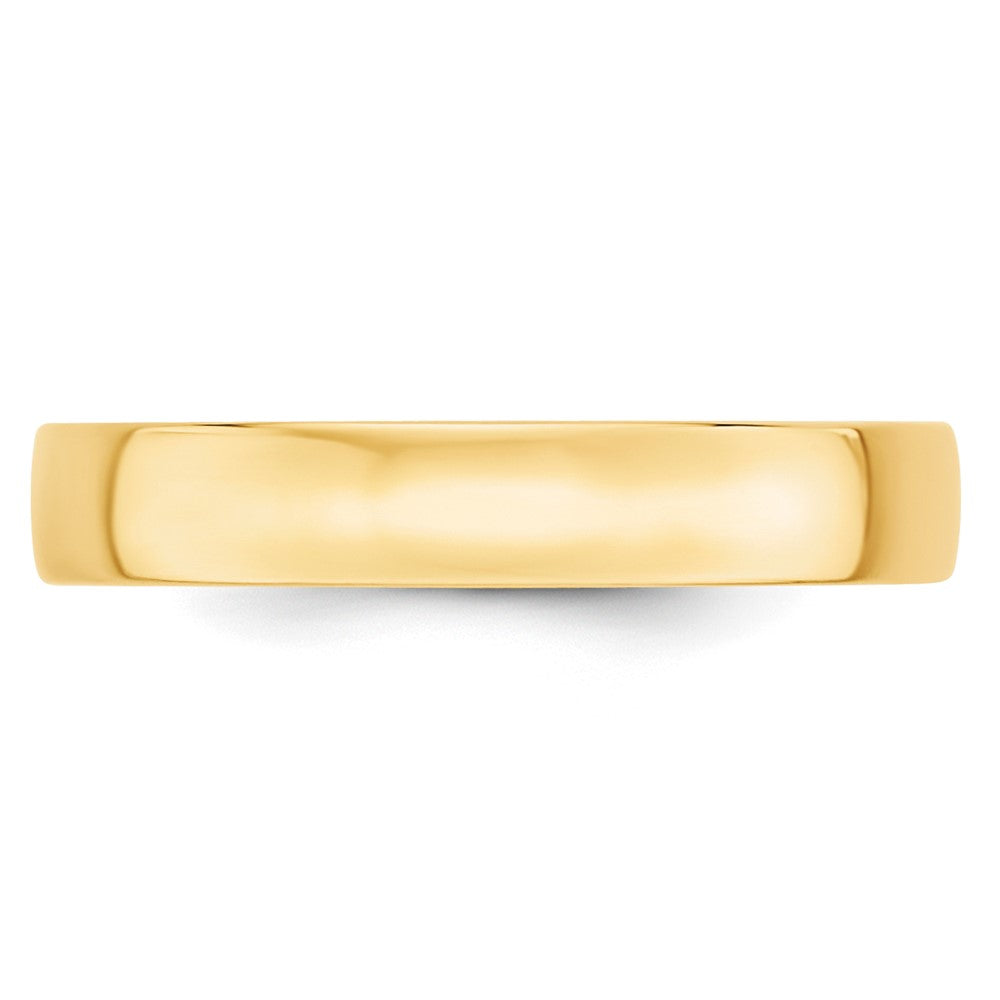 10k Yellow Gold 4mm Lightweight Comfort Fit Wedding Band Size 8