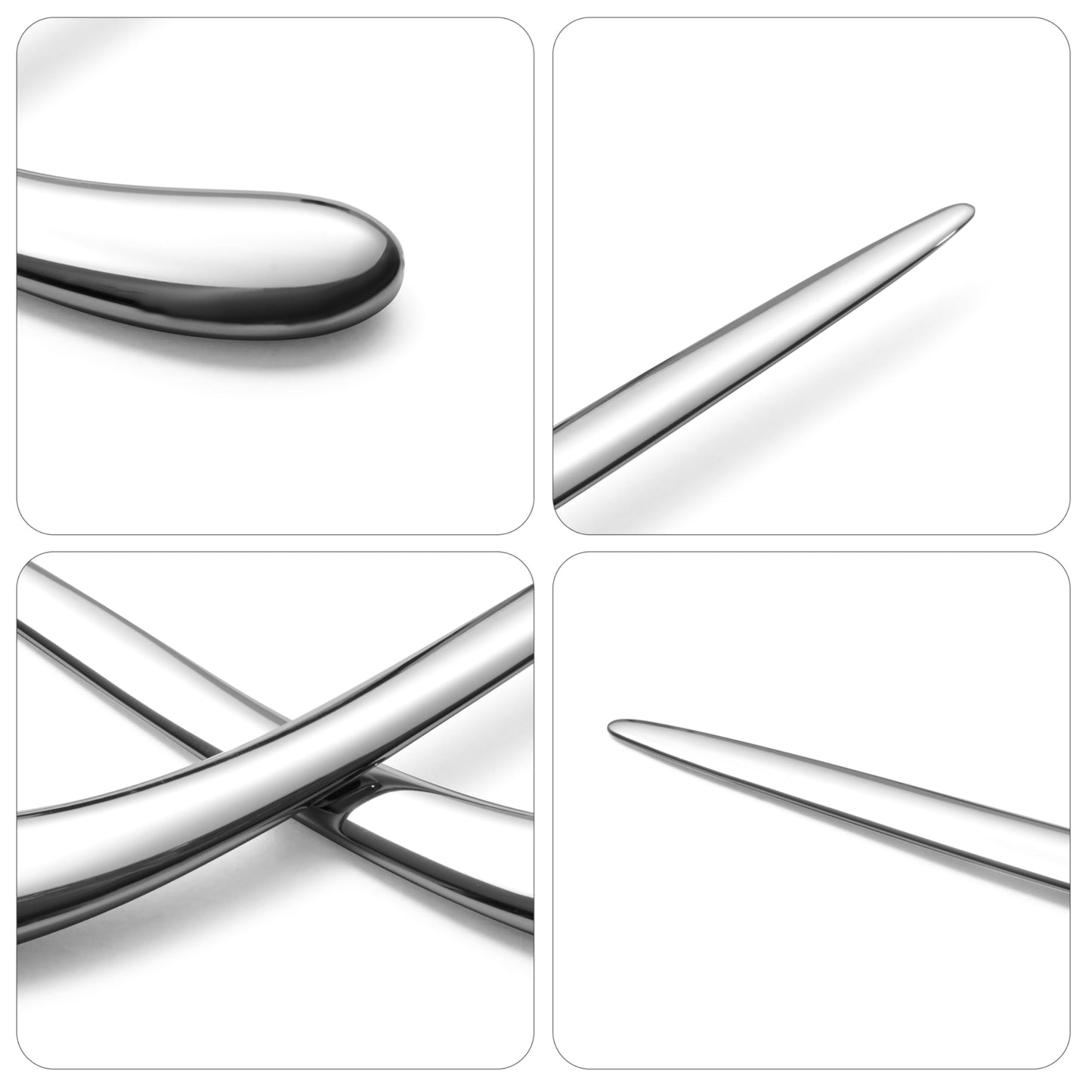 Natico Originals 30-364 Letter Opener Curve Silver