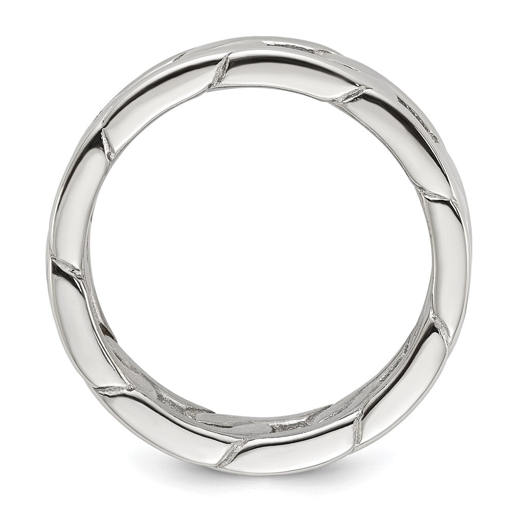 Chisel Stainless Steel Polished Chain Style 7mm Band Size - 9