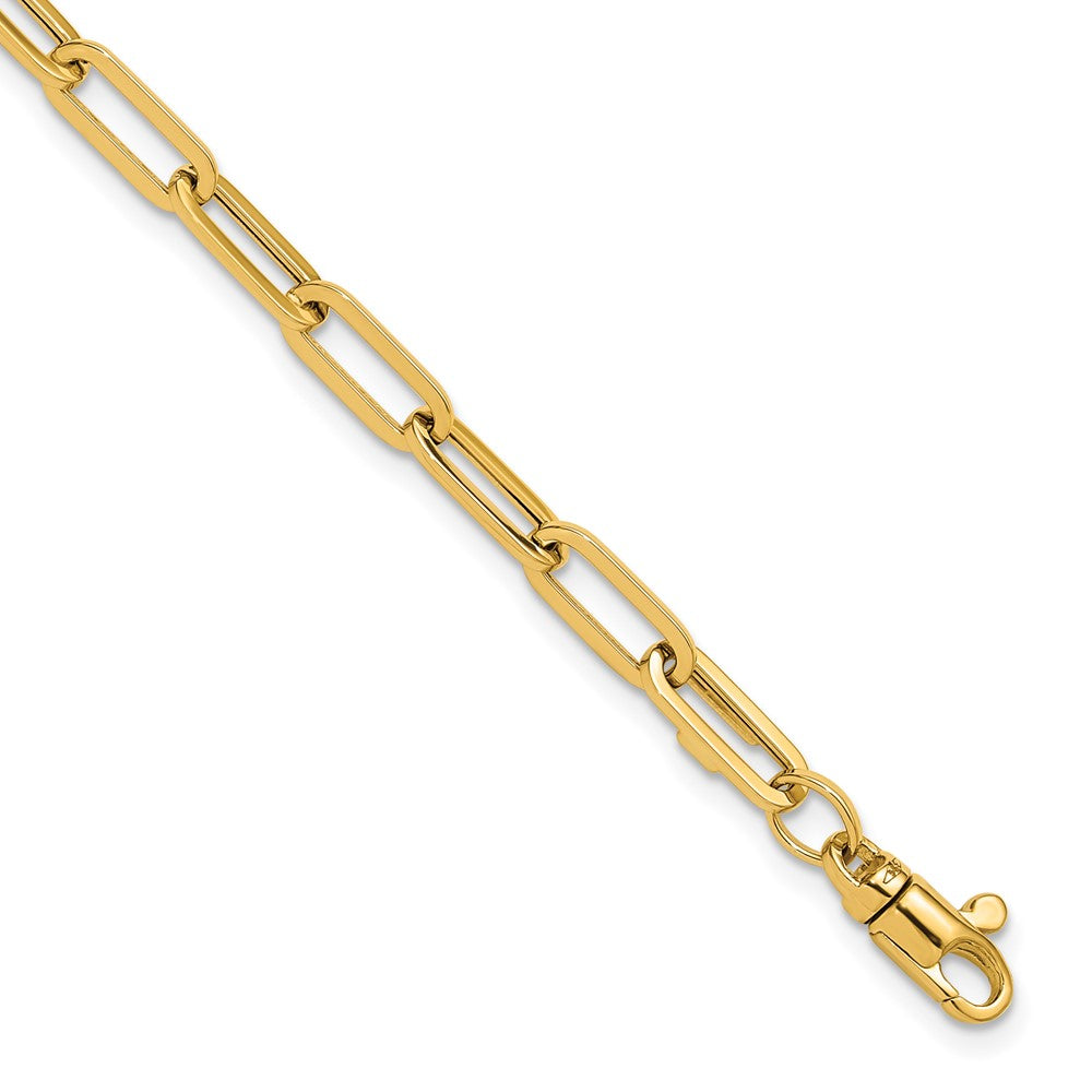 14K Polished Fancy Link with 1in ext Bracelet 9.5  inches