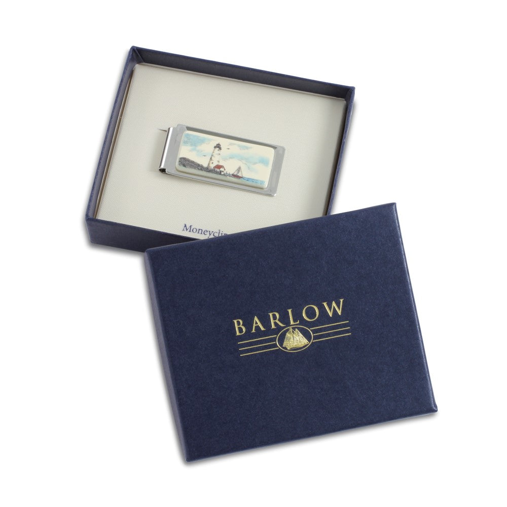 Barlow Designs Color Lighthouse Hinged Money Clip