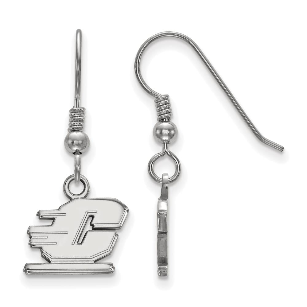 LogoArt Sterling Silver Central Michigan University Xs Dangle Earrings Wire
