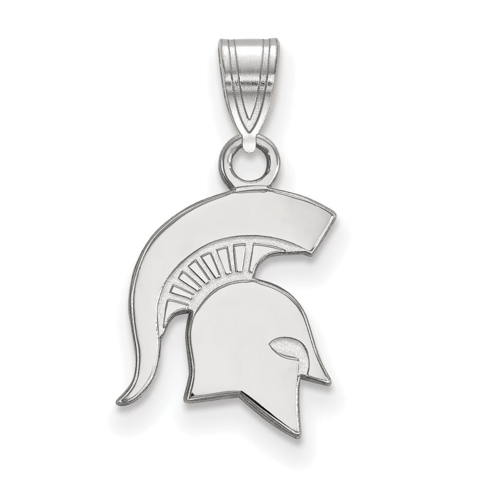 LogoArt SS044MIS Sterling Silver Michigan State University Small Pendant