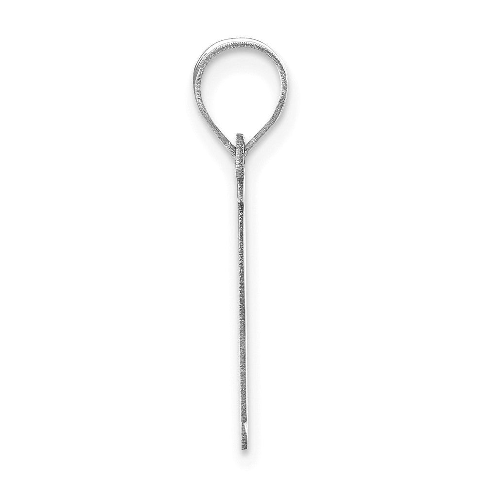 14kw Polished Letter E Initial Pendant