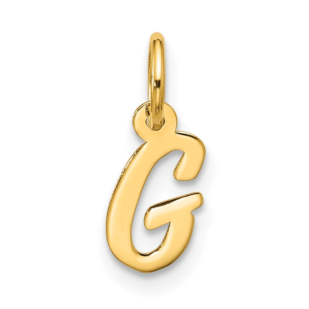 10k Small Script Initial G Charm