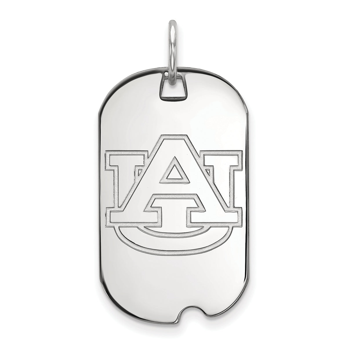 Women's Auburn Tigers Sterling Silver Small Dog Tag