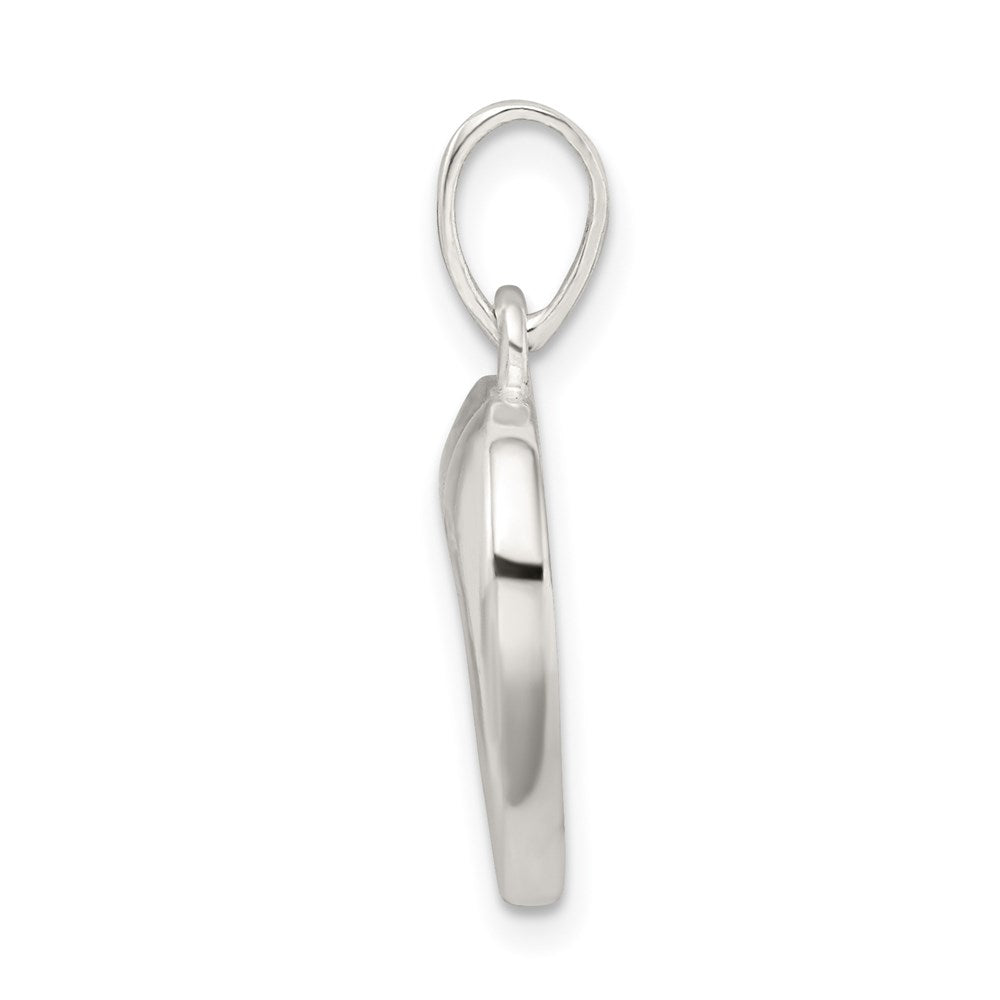 Sterling Silver Polished Love Heart Pendant