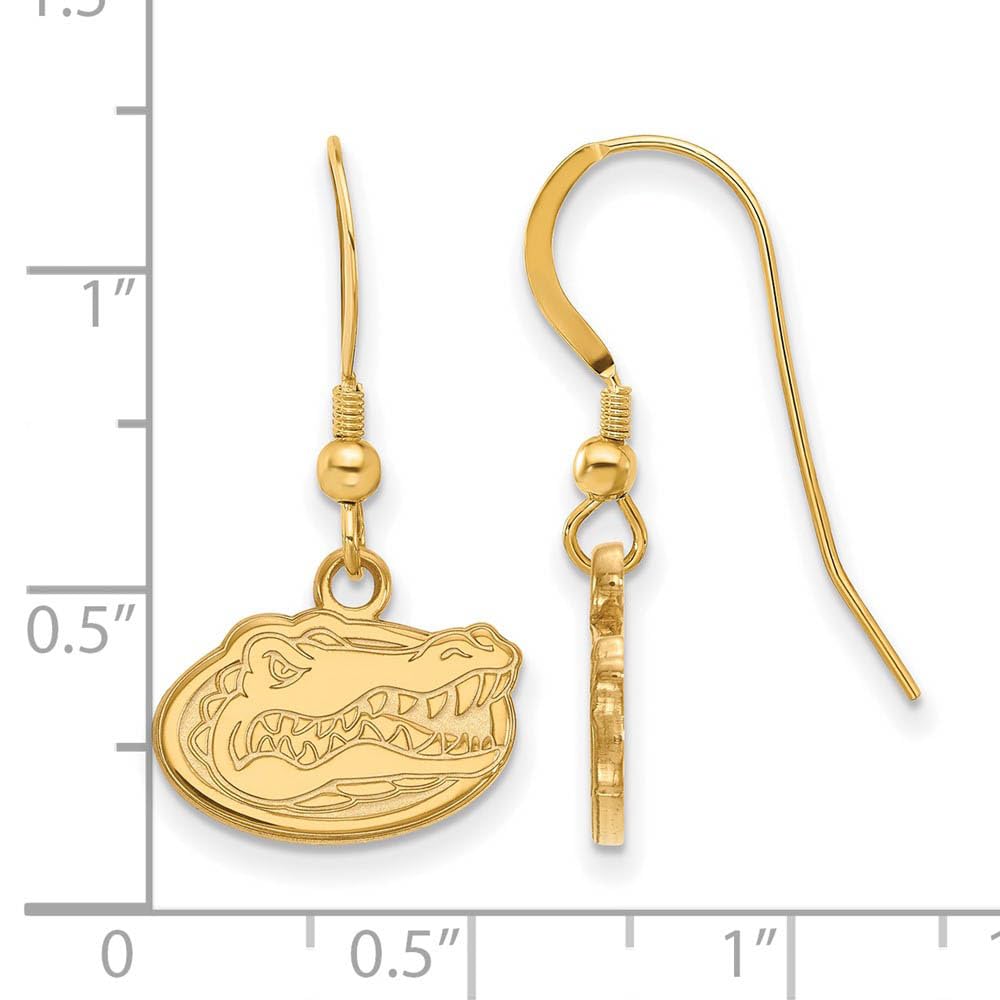 Women's Florida Gators Gold Plated XS Dangle Earrings