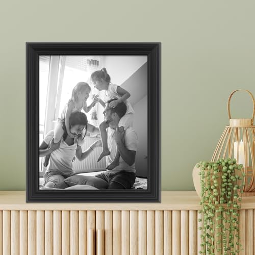 Lawrence Frames 8x10 Classic Detailed Black Picture Frame