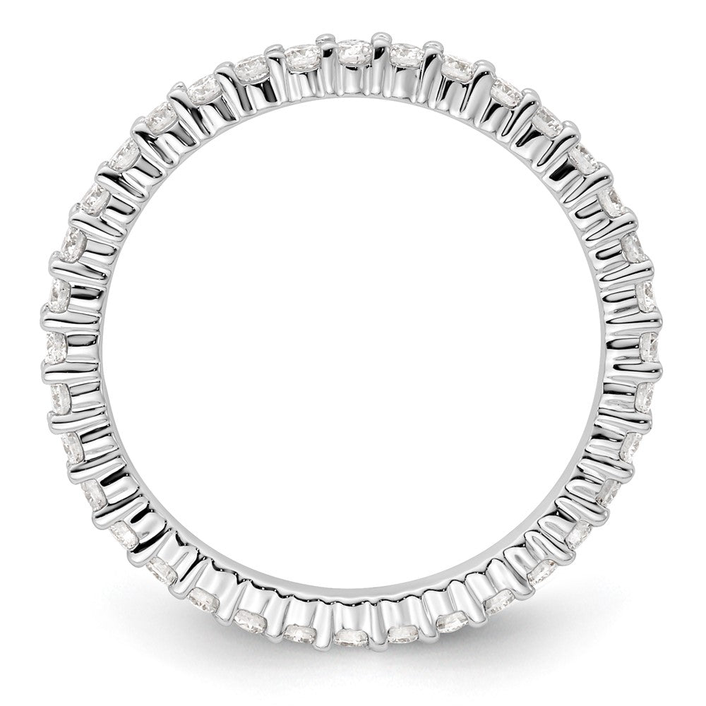 14k White Gold Lab Grown Diamond VS+ F+ 1/2ct. Eternity Band