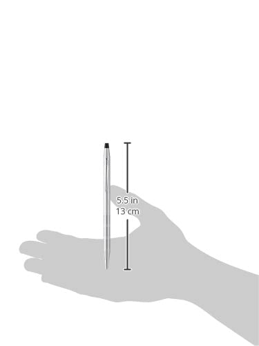 Cross Classic Century Refillable Medium Ballpoint Pen and 0.5mm Pencil Set, Includes Premium Gift Box - Satin Chrome