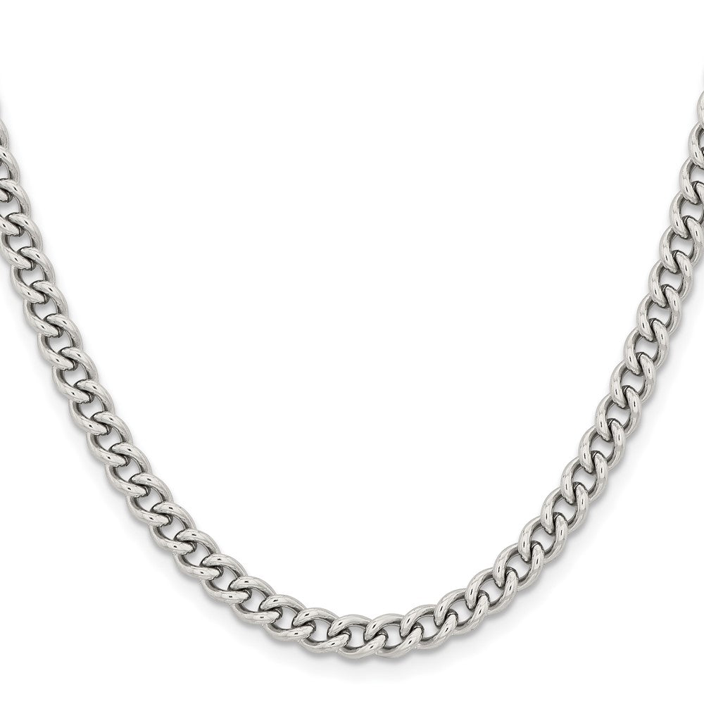 Stainless Steel Polished 5.3mm 20in Round Curb Chain