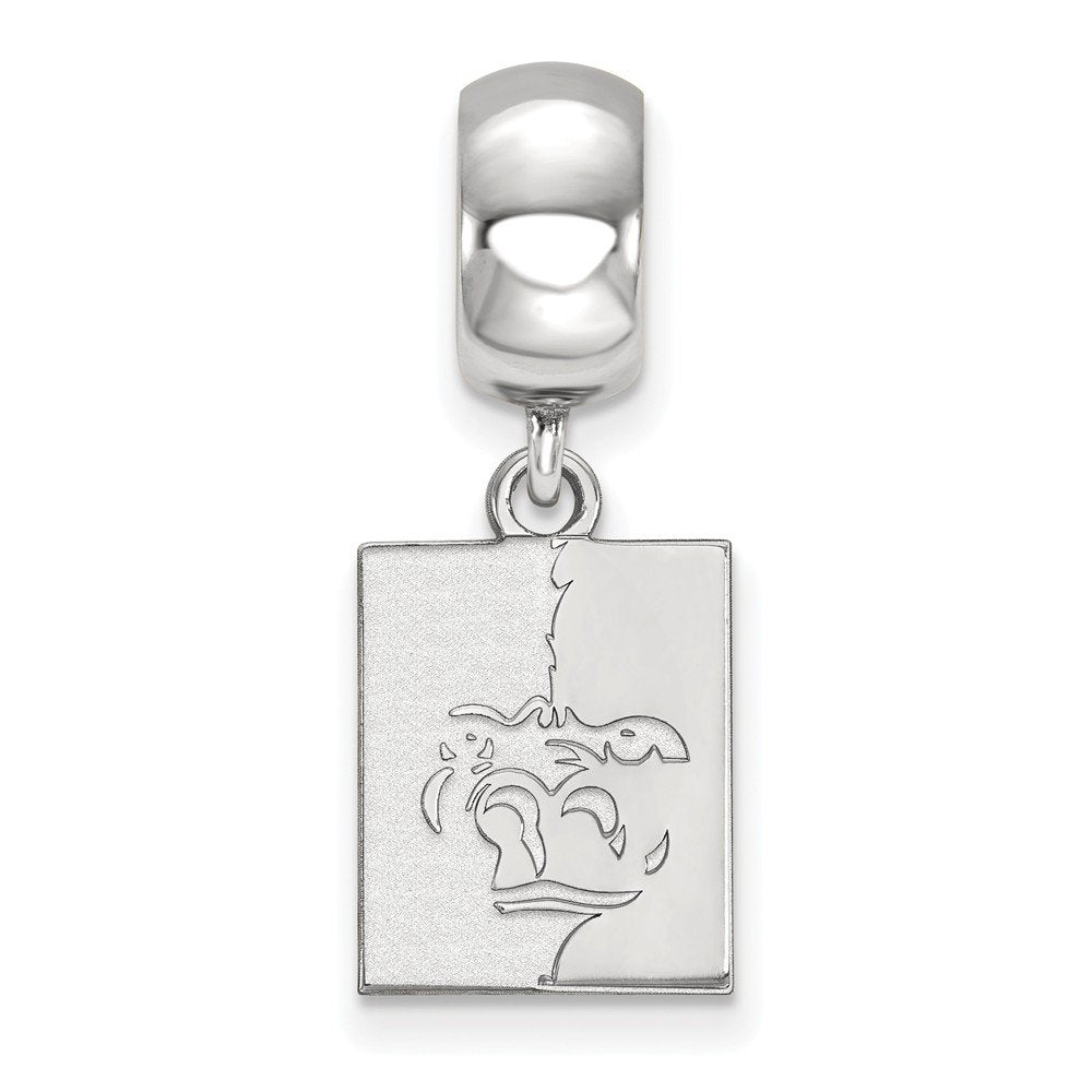 Sterling Silver LogoArt Official Licensed Collegiate Cleveland State University (CSU) Large Pendant
