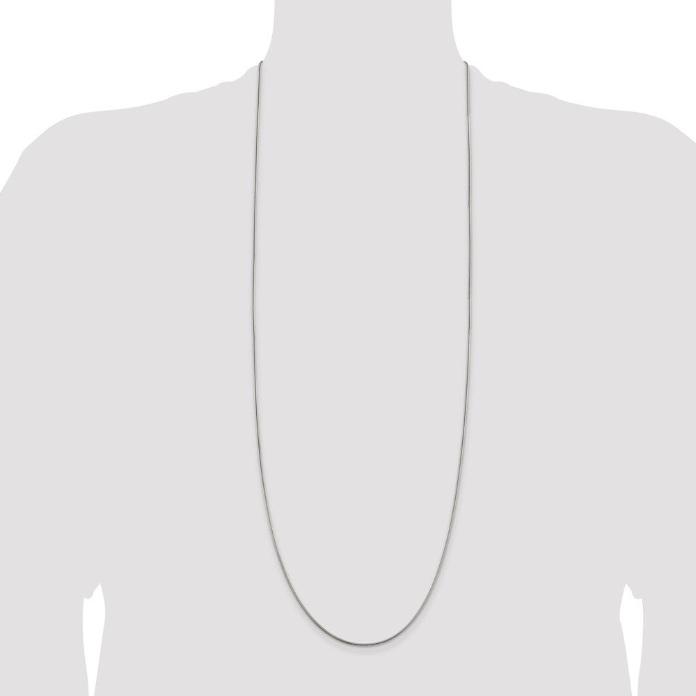 Sterling Silver 1.5mm Snake Chain 36 Inches
