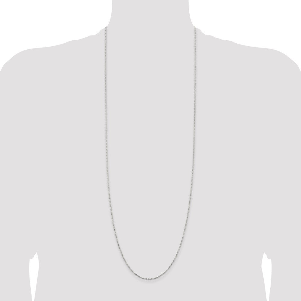 Sterling Silver 1.5mm Cable Chain 36 Inches