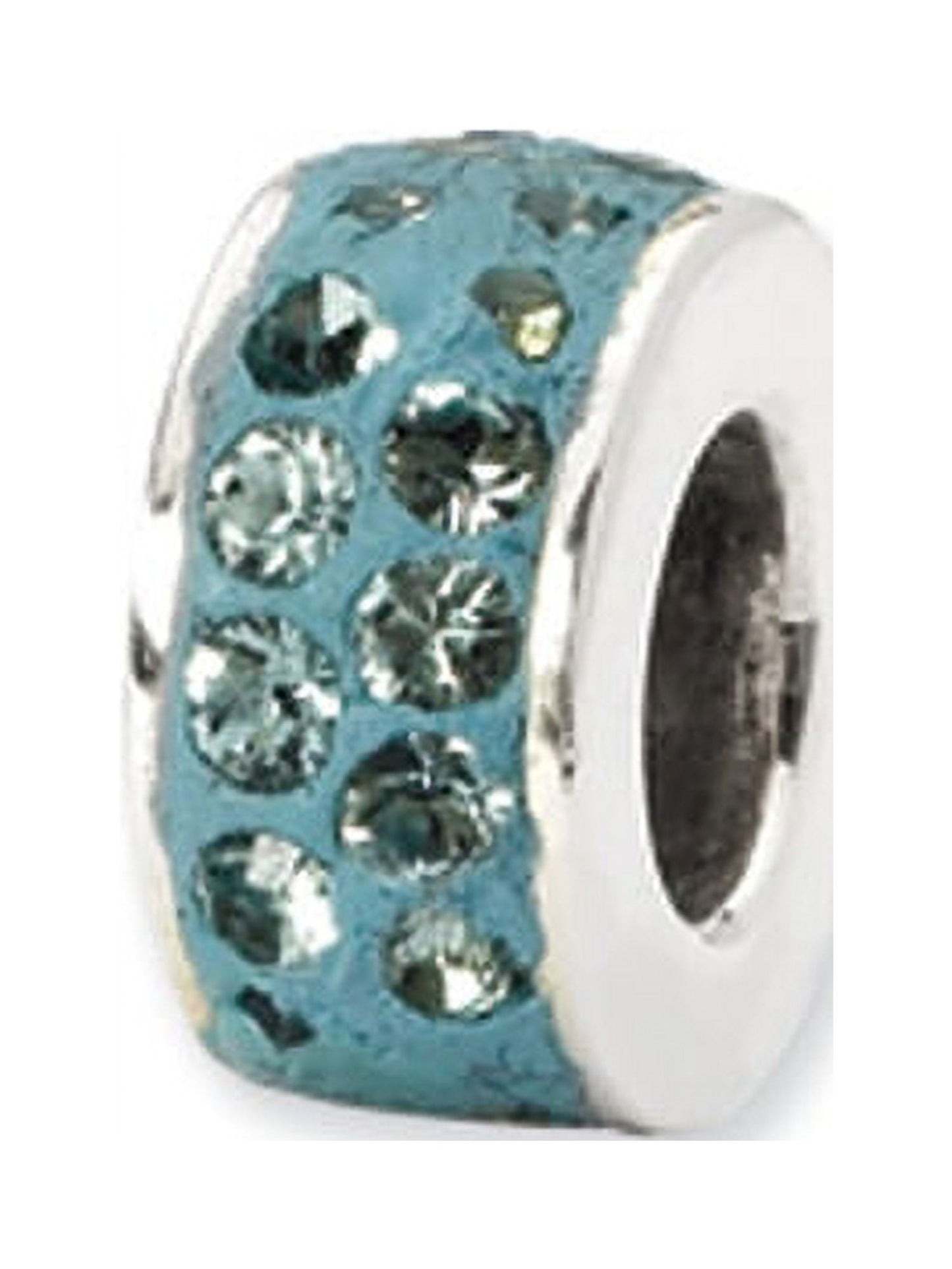 Sterling Silver Reflections Dec Double Row Preciosa Crystal Bead