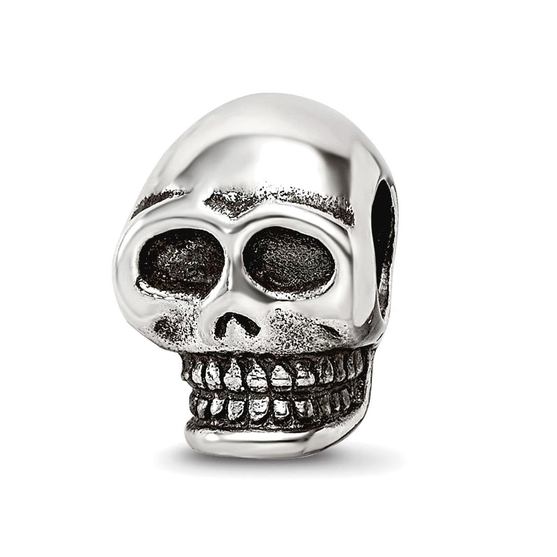 Sterling Silver Reflections Skull Bead
