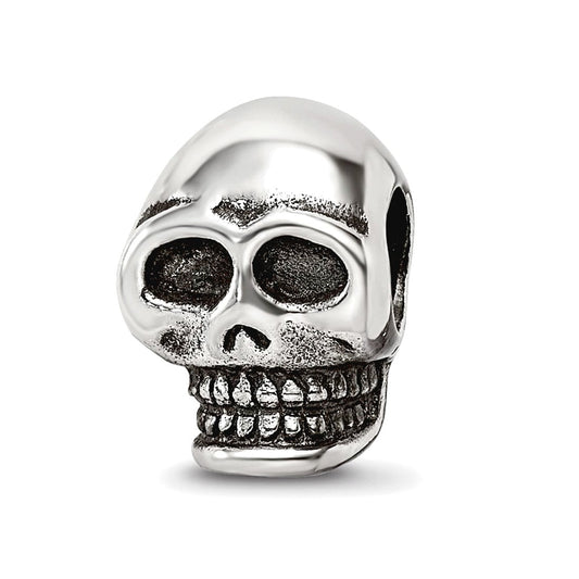Sterling Silver Reflections Skull Bead
