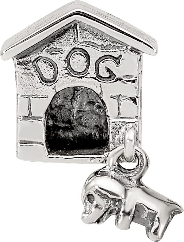 Reflection Beads Sterling Silver Reflections Dog House Dangle Bead