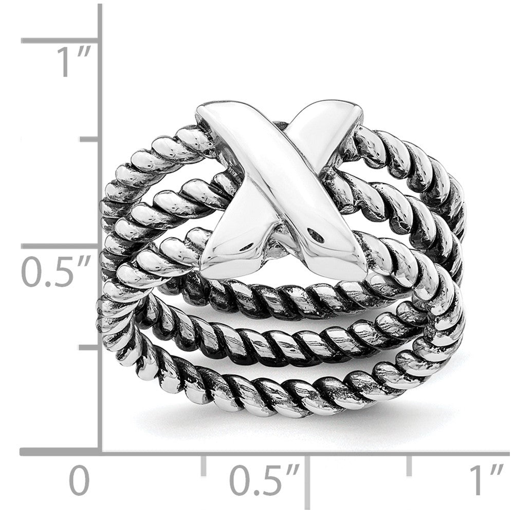 Sterling Silver Oxidized Ring