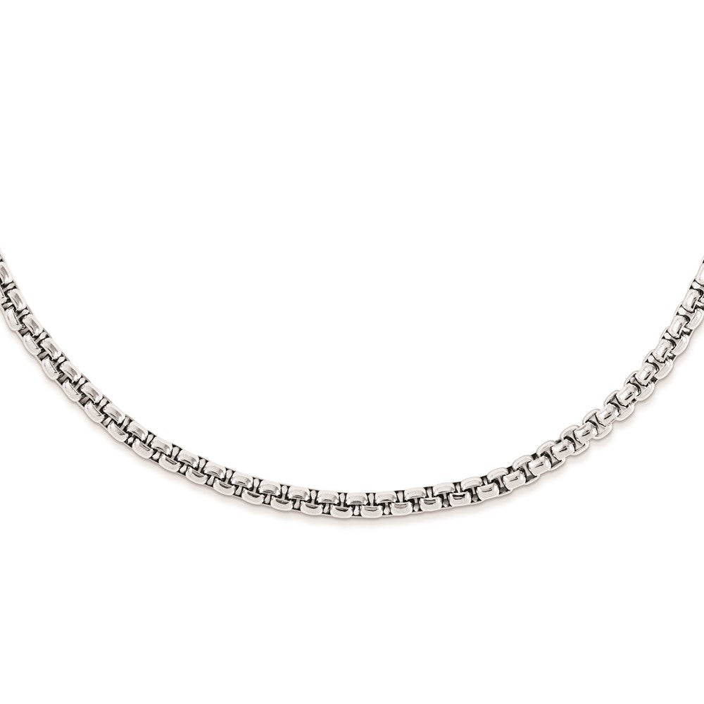 Stainless Steel 6mm Rolo 24 Link Necklace