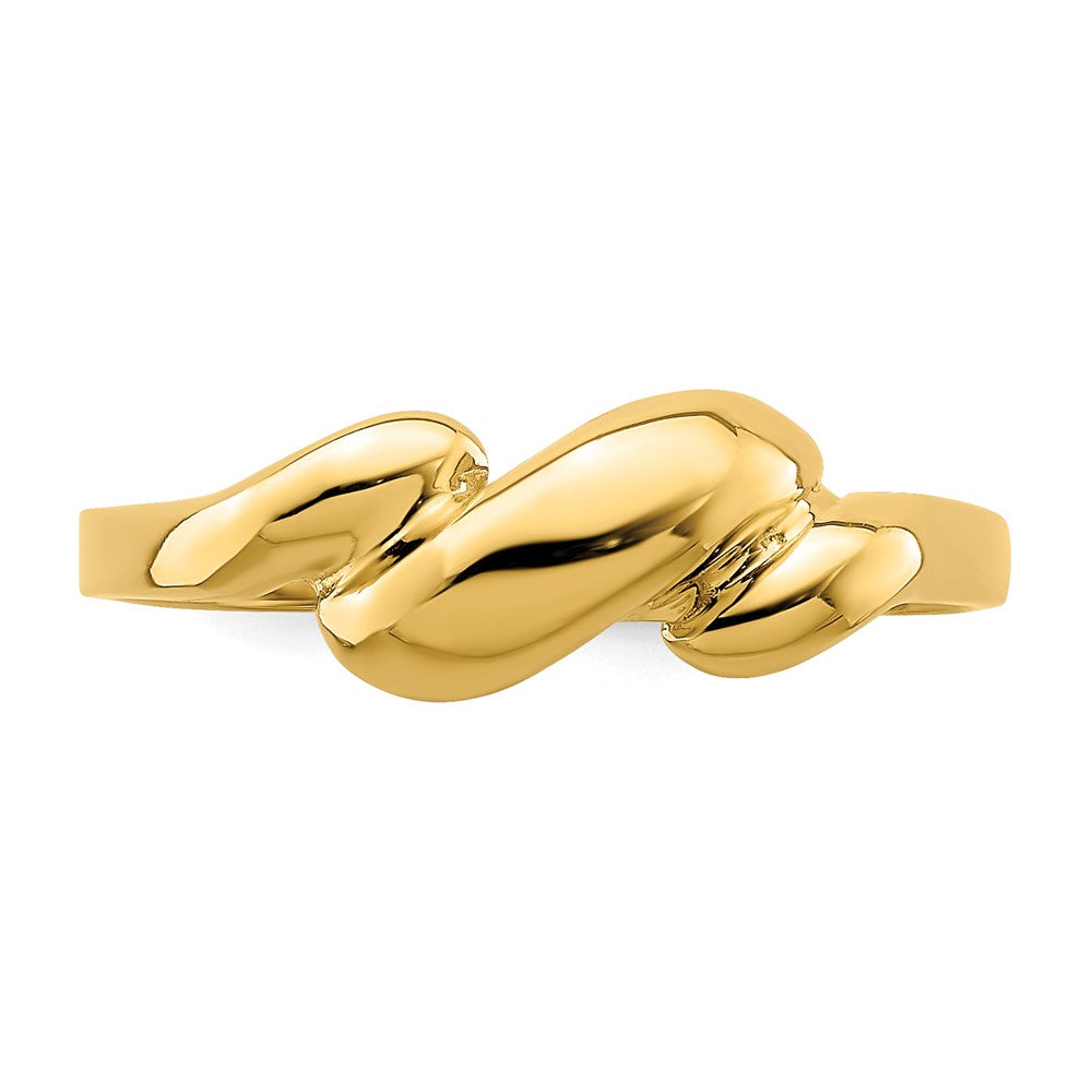 14K Curl-top Dome Ring Size 6