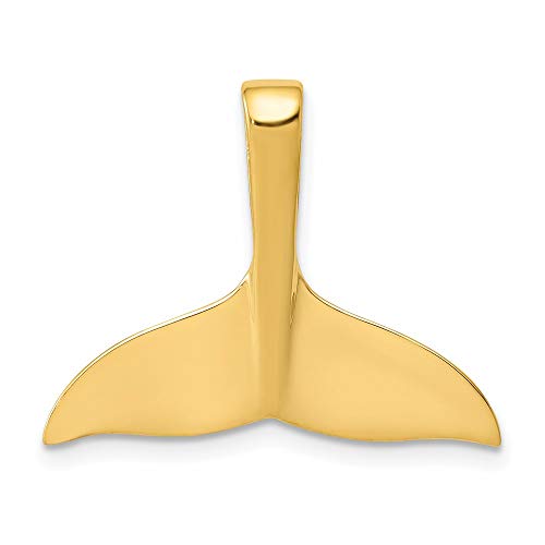 14k Whale Tail Chain Slide