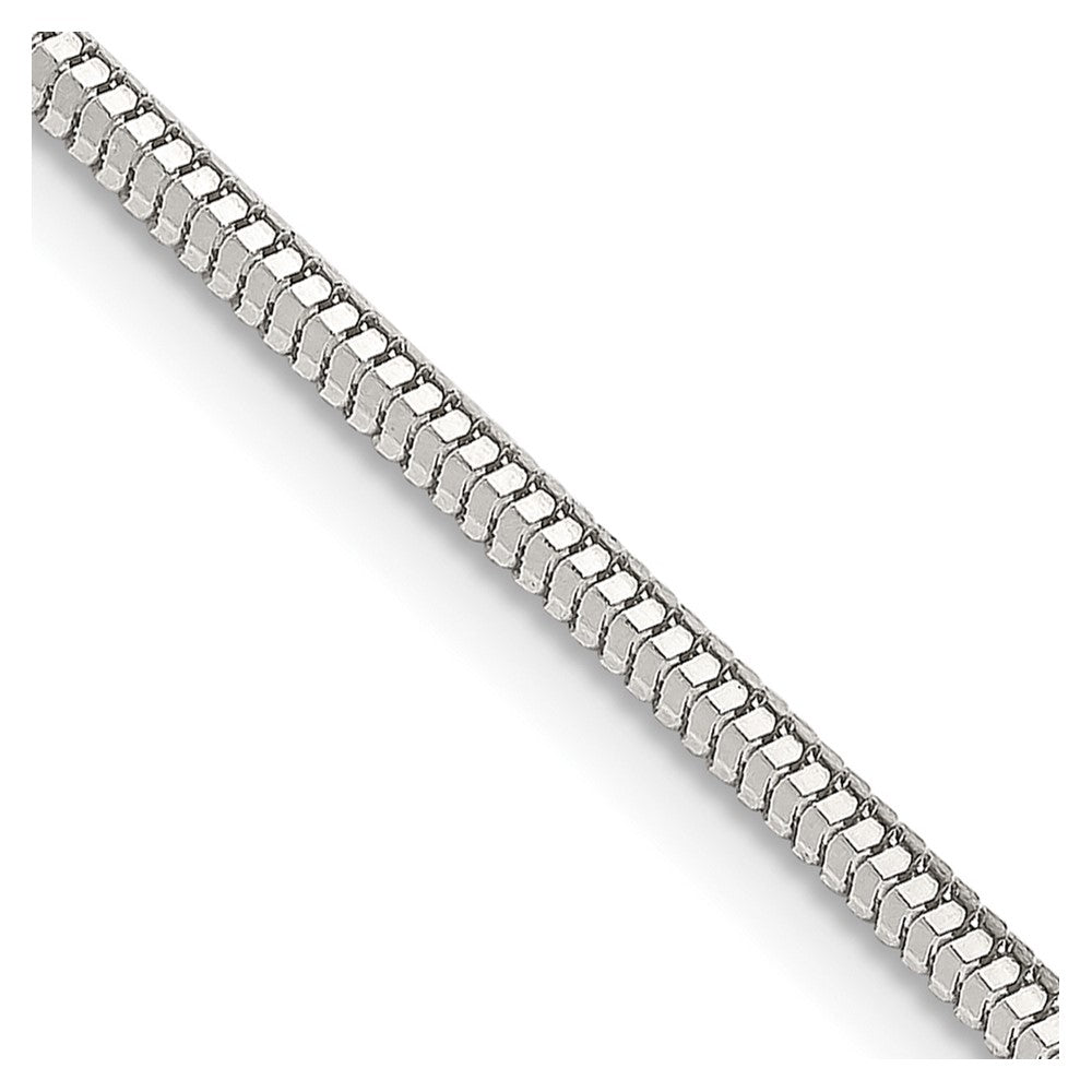 Sterling Silver 2mm Diamond-cut Snake Chain 16 Inches