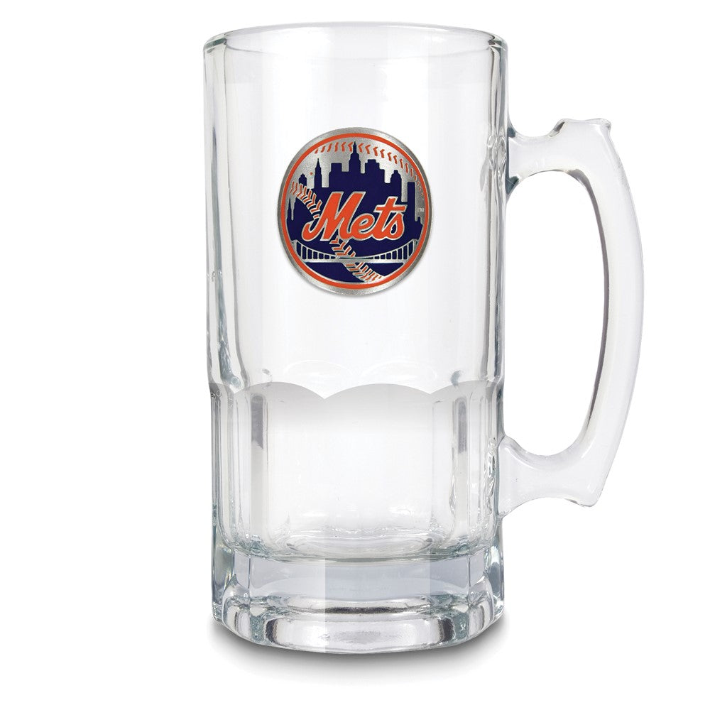 MLB New York Mets Glass 32 ounce Macho Mug