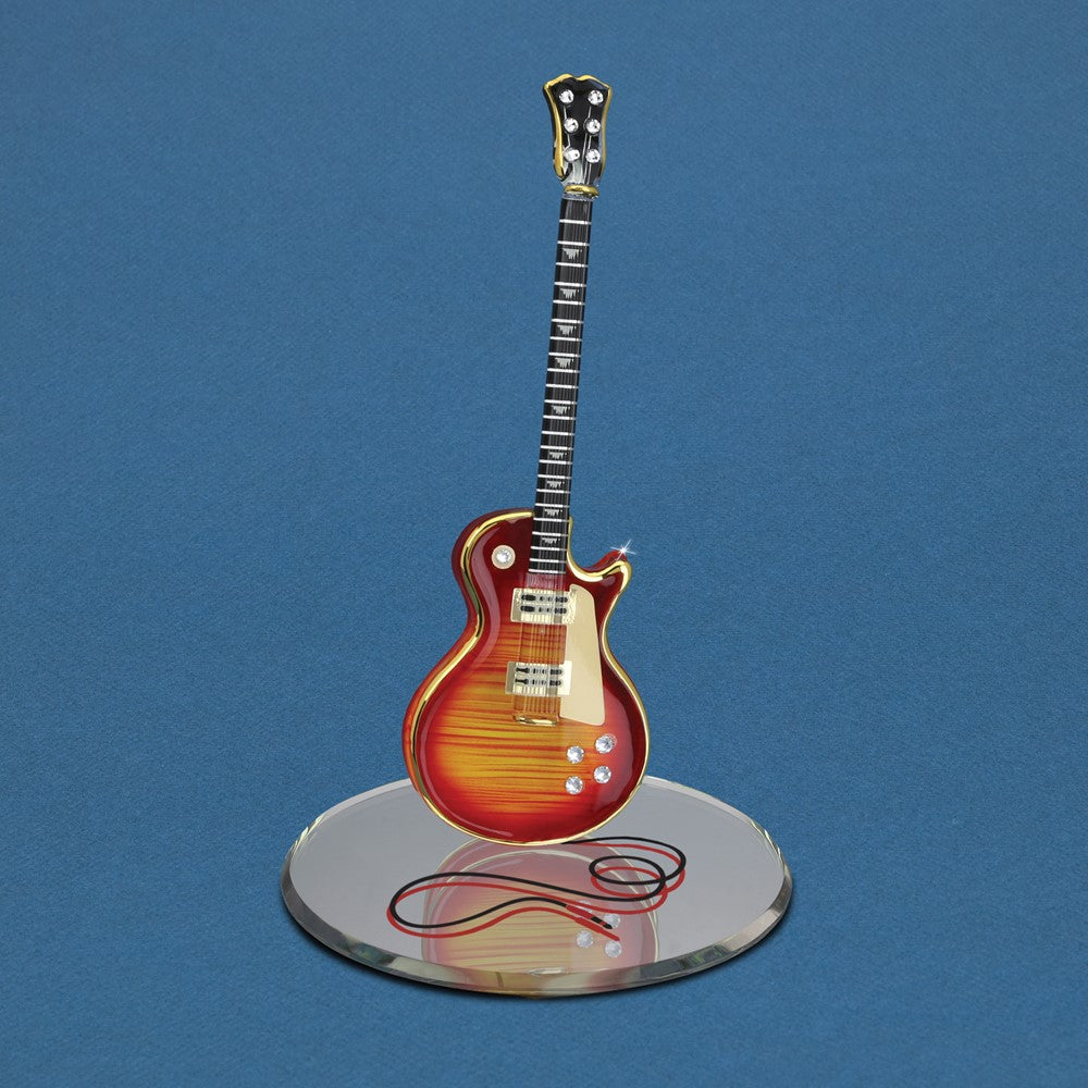Glass Baron Cherry Classic Electric Guitar Glass Figurine