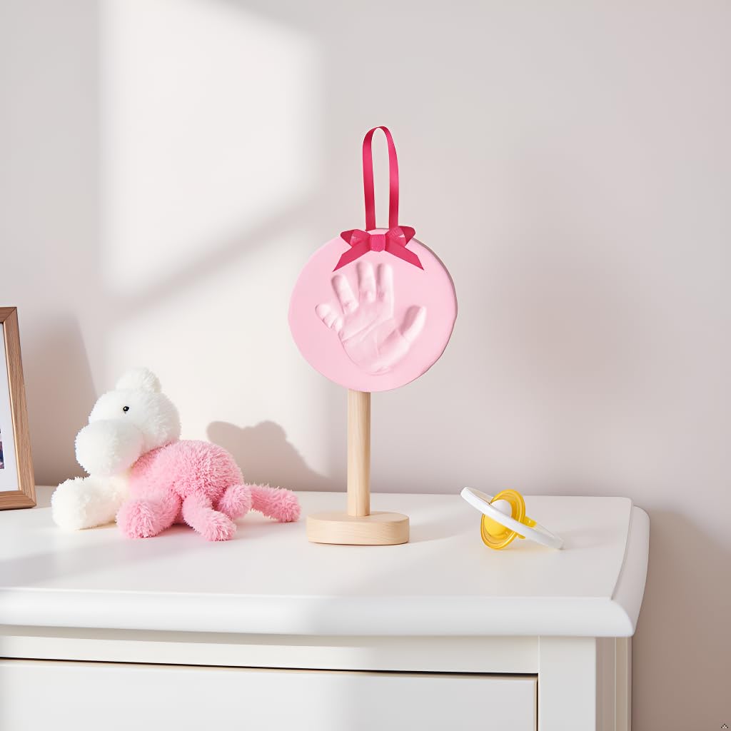 Pink Babyprints Keepsake Pink (year round) Ornament with Clay Tools and Instructions QGM15717