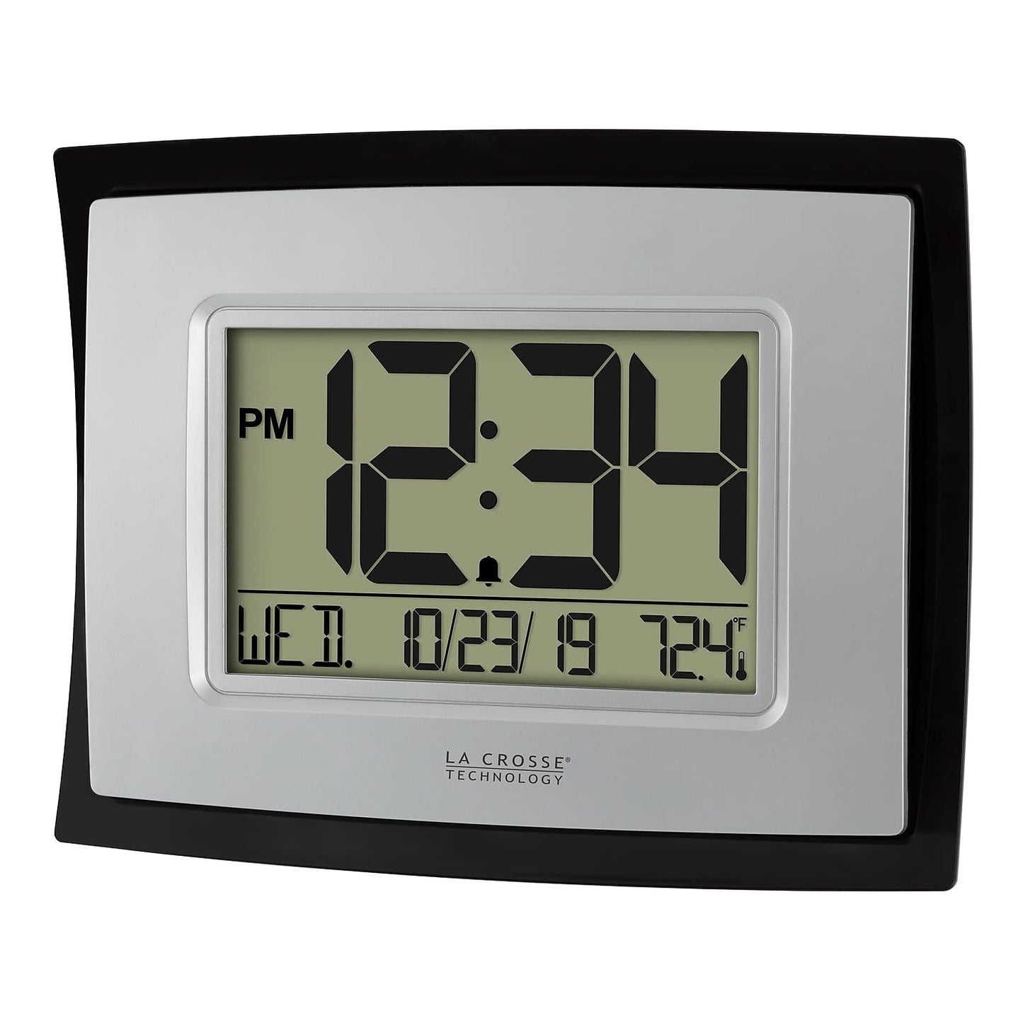 La Crosse Technology Digital Clock with Indoor Temperature and Calendar, WT-8002U-INT