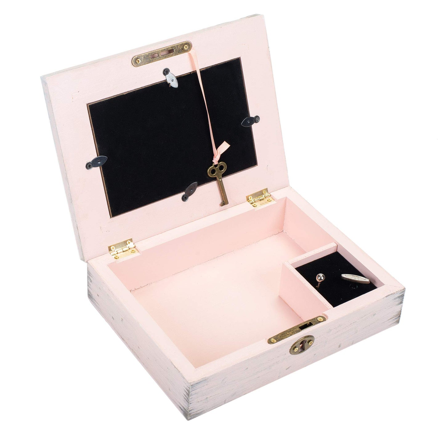 SOMEONE SPECIAL Sentiment Blush Distressed Wood with Locket Music Box : WONDERFUL WORLD Q-GM22867