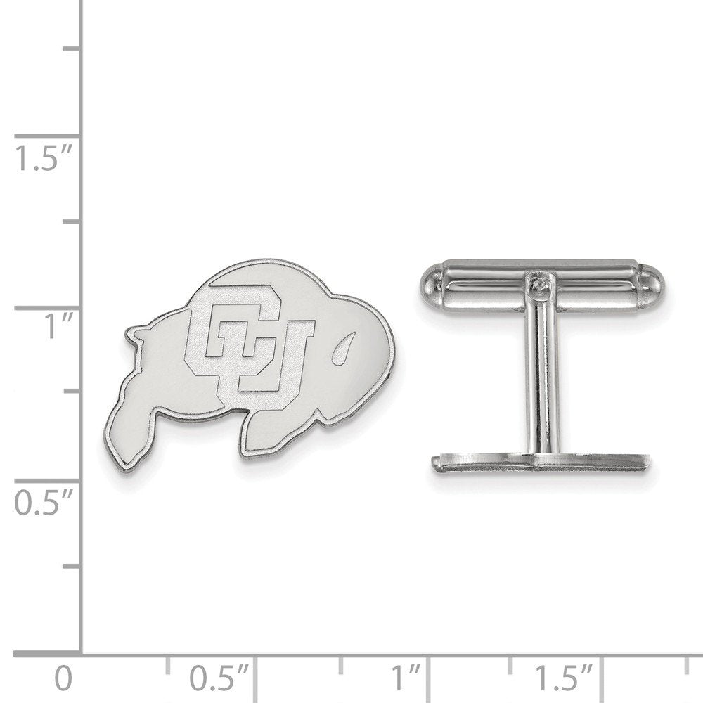 Men's University of Colorado Sterling Silver University of Colorado Cuff Links
