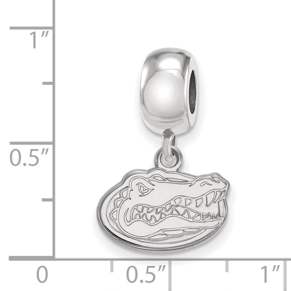 Sterling Silver University of Florida XS Gator Dangle Bead Charm